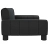 Lit pour chien noir 70x45x30 cm similicuir 