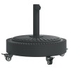 Base de parasol avec roues pour mâts Ø38 / 48 mm 27 kg rond 