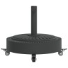 Base de parasol avec roues pour mâts Ø38 / 48 mm 27 kg rond 