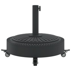Base de parasol avec roues pour mâts Ø38 / 48 mm 27 kg rond 