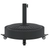 Base de parasol avec roues pour mâts Ø38 / 48 mm 27 kg rond 