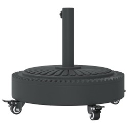Base de parasol avec roues pour mâts Ø38 / 48 mm 27 kg rond 