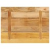 Dessus de table rectangulaire bois massif de manguier brut 