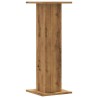 Supports pour plantes 2 pcs chêne artisanal bois d'ingénierie 