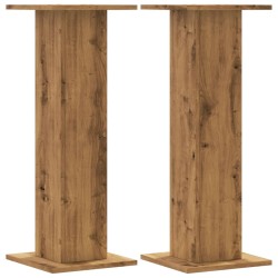Supports de haut-parleurs 2 pcs chêne artisanal bois ingénierie 