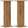Supports de haut-parleurs 2 pcs chêne artisanal bois ingénierie 