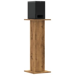 Supports de haut-parleurs 2 pcs chêne artisanal bois ingénierie 