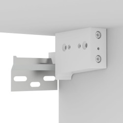 Meuble TV mural Blanc 102x35x35 cm Bois d’ingénierie 