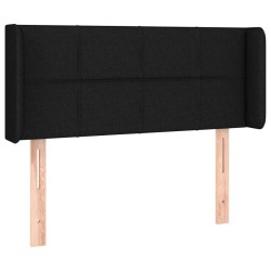 Tête de lit à LED Noir 103x16x78/88 cm Tissu 