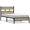 Cadre de lit sans matelas chêne sonoma 100x190 cm 
