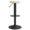 Tabourets de bar lot de 2 crème velours 