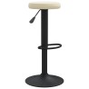 Tabourets de bar lot de 2 crème velours 