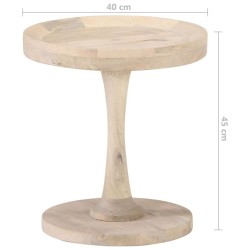 Table d'appoint Ø40x45 cm Bois de manguier massif 