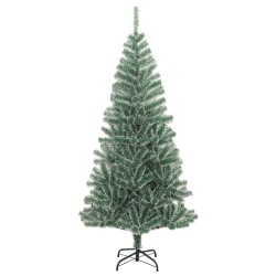 Sapin de Noël artificiel avec neige floquée vert 240 cm 