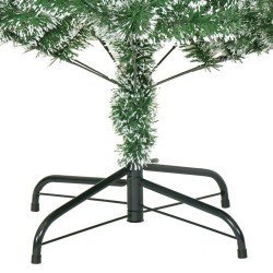 Sapin de Noël artificiel avec neige floquée vert 240 cm 