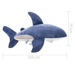 Requin en peluche Bleu et blanc 