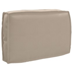 Set de Coussins de Palette en 2 Pièces Taupe en Tissu Oxford 