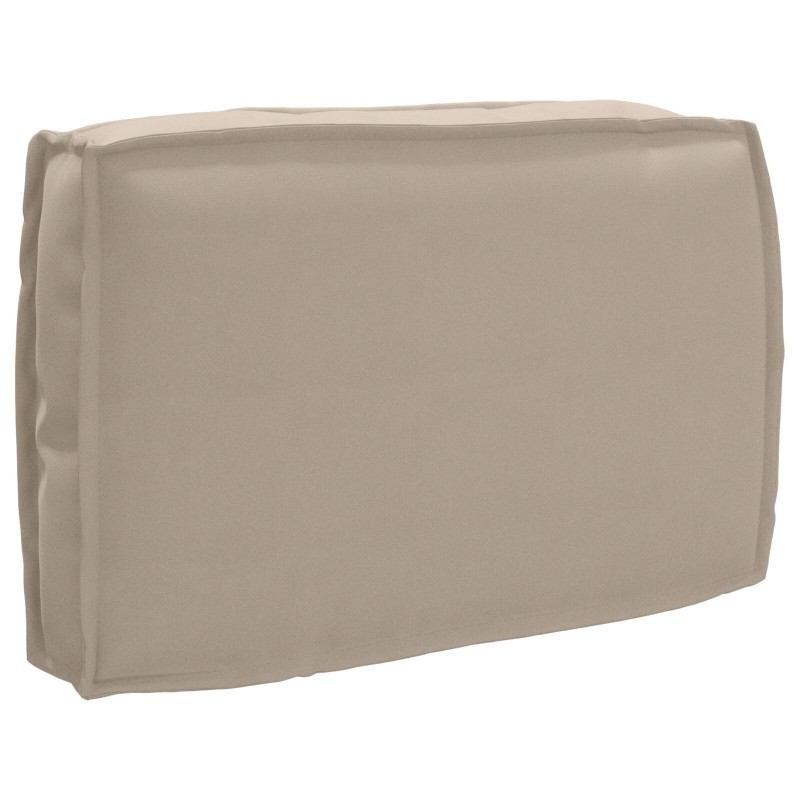 Set de Coussins de Palette en 2 Pièces Taupe en Tissu Oxford 