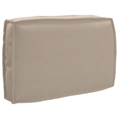 Set de Coussins de Palette en 2 Pièces Taupe en Tissu Oxford 