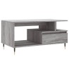 Table basse Sonoma gris 90x49x45 cm Bois d'ingénierie 