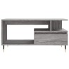 Table basse Sonoma gris 90x49x45 cm Bois d'ingénierie 