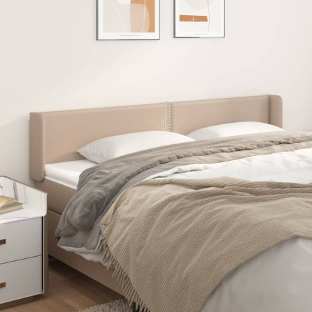 Tête de lit avec oreilles Cappuccino 163x16x78/88 cm Similicuir 