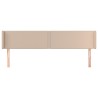 Tête de lit avec oreilles Cappuccino 163x16x78/88 cm Similicuir 