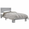 Cadre de lit sans matelas sonoma gris 100x200 cm 