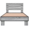Cadre de lit sans matelas sonoma gris 100x200 cm 