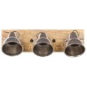 Lampe murale industrielle Argenté 70x23 cm E27 Bois de manguier 