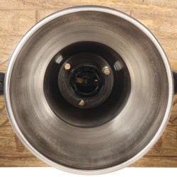 Lampe murale industrielle Argenté 70x23 cm E27 Bois de manguier 