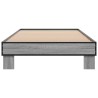 Cadre de lit sans matelas sonoma gris 75x190 cm 