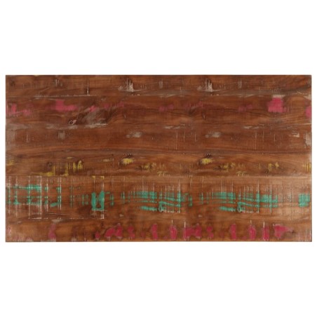 Dessus de table 110x50x2,5cm rectangulaire bois massif récupéré 
