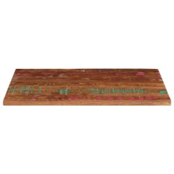 Dessus de table 110x50x2,5cm rectangulaire bois massif récupéré 