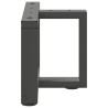 Pieds de table basse en T, 2 pièces, anthracite, 40 x 25 x (30-31) cm, acier 