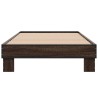 Cadre de lit sans matelas chêne marron 75x190 cm 