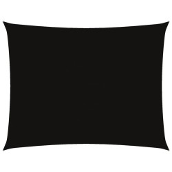 Voile de parasol tissu oxford rectangulaire 5x7 m noir 