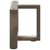 Pieds de table basse en T, 2 pièces, noir, 40 x 25 x (30-31) cm, acier 