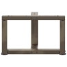 Pieds de table basse en T, 2 pièces, noir, 40 x 25 x (30-31) cm, acier 