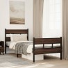 Cadre de lit sans matelas avec tête de lit et pied de lit 