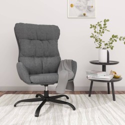 Chaise de relaxation Gris clair Tissu 