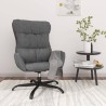 Chaise de relaxation Gris clair Tissu 