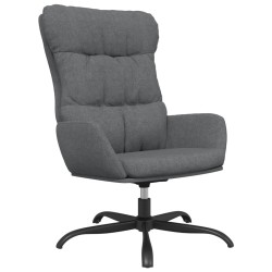 Chaise de relaxation Gris clair Tissu 