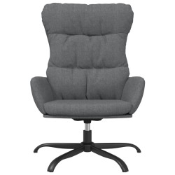 Chaise de relaxation Gris clair Tissu 