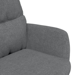 Chaise de relaxation Gris clair Tissu 
