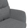 Chaise de relaxation Gris clair Tissu 