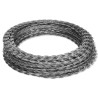 Fils barbelés hélicoïdaux rouleaux 2 pcs acier galvanisé 100 m 