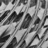 Fils barbelés hélicoïdaux rouleaux 2 pcs acier galvanisé 100 m 