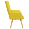 Chaise de relaxation Jaune moutarde Tissu 