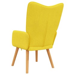 Chaise de relaxation Jaune moutarde Tissu 